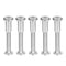 uxcell Male M6x40mm Screw Post for 5/16"(8mm) Hole Dia, Belt Buckle Binding Bolts, Leather Fastener, Stainless Steel (5