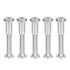 uxcell Screw Post for 5/16"(8mm) Hole Dia, Male M6x30mm Belt Buckle Binding Bolts, Stainless Steel 5 Sets