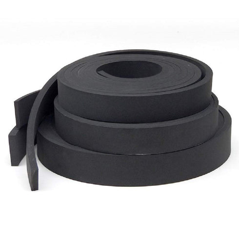 Herco 1/8 in. Thick Plain-Back Closed-Cell Neoprene Sponge Rubber Stripping (1 in.