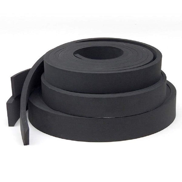 Herco 3/8 in. Thick Plain-Back Closed-Cell Neoprene Sponge Rubber Stripping (3/4 in.