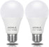 Honle E26 E27 LED Light Bulbs 12V 24V 7W A19 Daylight White 6000K Standard Edison Base 60W Equivalent, 2 Pack