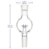 Borosilicate Glass Rotary Evaporator Bump Trap, 100 ml with 24/40 Standard Outer Upper Joint