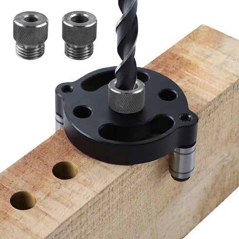 Yakamoz Self Centering Doweling Jig, Handheld Drill Guide for Straight Holes Woodworking Joints Tool