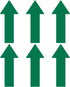 LiteMark Large Arrow Stickers 651, Durable Gloss Finish Green Arrow Decal, Pack of 6
