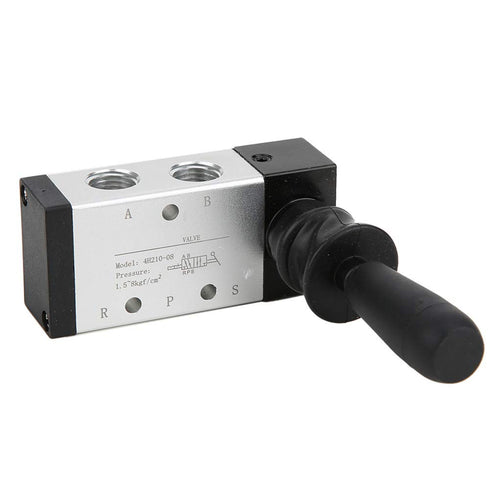 Pneumatic Manual Control Valve 5 Port 2 Position Hand Lever Valve 0~0.8Mpa for Industrial Control Systems