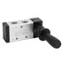 Pneumatic Manual Control Valve 5 Port 2 Position Hand Lever Valve 0~0.8Mpa for Industrial Control Systems