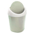Kukyller Mini Trash Can, Reusable Plastic Tiny Desktop Waste Garbage Bin with Swing Lid for Living Room Coffee Table S