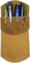 Hide & Drink Durable Leather Pocket Protector, Handmade Pencil Pouch for Office Essentials (Old Tobacco)