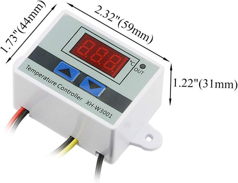 XINGYHENG XH-W3001 DC 12V 10A Microcomputer Digital Temperature Controller, Digital Display Thermostat Switch