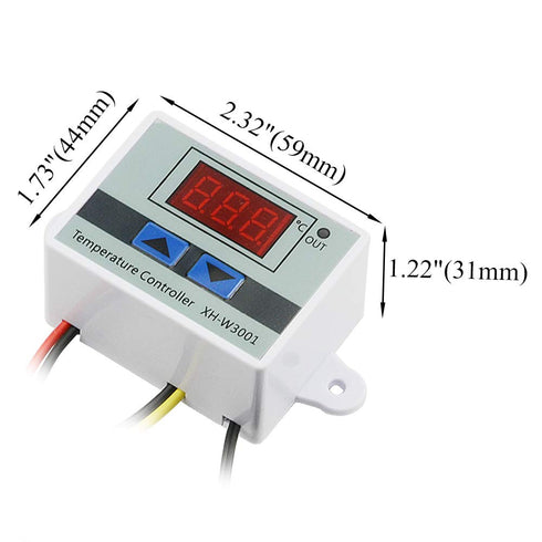 XINGYHENG XH-W3001 DC 110V-220V 1500W Microcomputer Digital Temperature Controller with Digital Display and NTC 10K