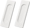 Self-Stick Rectangular Sliding Door Pulls, 2pcs Aluminum Alloy Hidden Recessed Pull Handle for Barn Door, Closet