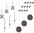 Ceiling Fan Pull Chain, Including 6Pcs Beaded Ball Fan Pull Chain Pendant,