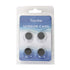 Mirror Screws, Aluminum Cap Decorative Nails for Sign Advertising Hardware, Black, F0.6, 4 Pack