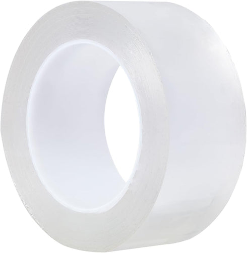 Transparent Window Weather Sealing Tape, Clear Window Draft Isolation Sealing Film Tape for Door Draft Stopper Adhesive Tape, Doors Windows and Shower Glass Gaps - No Residue (1.2 Inch x 33Ft)