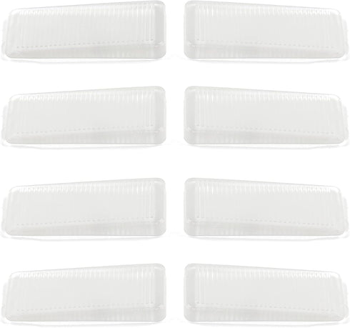 8 Pcs Clear Furniture Leveling Shims, Square Plastic Shims for Home Improvement (Transparent-Thin)