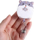 Pink Pig Retractable Badge Reel, Name Card Holder Lanyard, Cute Nurse Badge Holder for Office, School Supplies