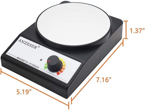 Magnetic Stirrer with 4PCS Stir Bars Set, Stir Plate with Stir Bar Retriever, 3000mL Magnetic Mixer Lab Stirrer