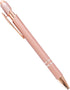 PASISIBICK 12 Pieces Ballpoint Pen with Stylus Tip, 2 in 1 Stylish Metal Stylus Pen for Touch Screens, 1.0 mm Black Ink