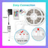 100ft, TJOY LED Lights for Bedroom RGB Color Changing Led Strip Lighting with Remote and Smart APP Control, Music Sync