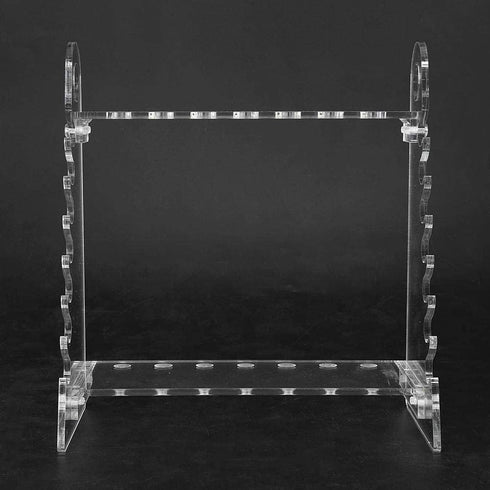 Pipette Rack, Organic Glass Trapezoid Holder, 1.5cm Hole Diameter for Experiment