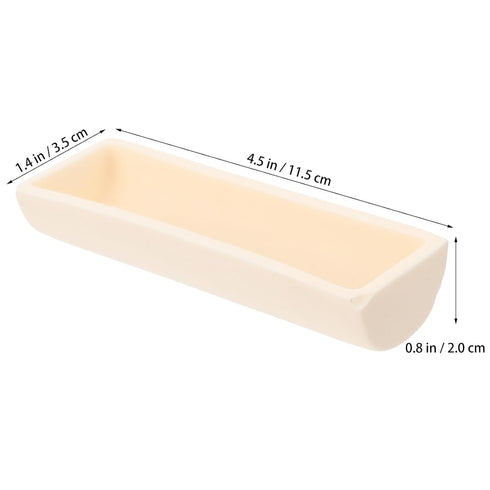 Experimental Combustion Boat Electric Burners High Temperature Crucible Corundum Crucible Boat High Temperature Alumina Crucible Supplies Aluminum Oxide Tube Furnace White