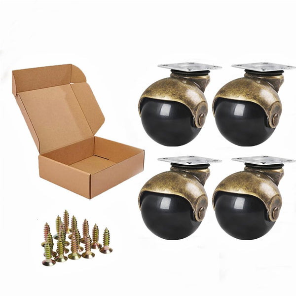 ENYKE Ball Caster Wheels, 2-inch Casters for Furniture, Swivel Furniture Wheels Set