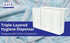 Triple Hygiene Dispenser with Lid, Pack of 1