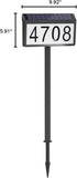 3-Color MAXvolador Solar Powered Address Sign House Numbers Waterproof, Lighting Modes LED Illuminated Address Plaque