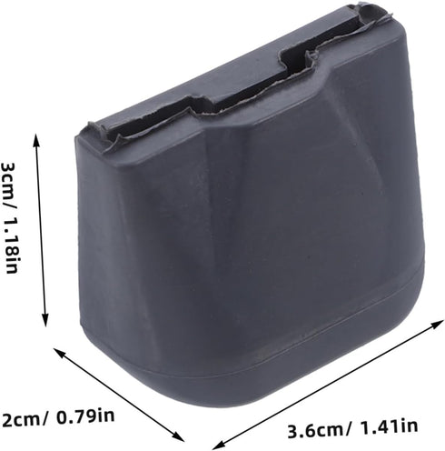 4pcs Veemoon Sturdy Castor Brake Pads for Shopping Carts Reliable Replacement Parts for Elevator Wheels Easy