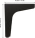 4pcs 13cm Matte Black Furniture Support Legs Triangle Metal Sofa Cabinet Feet Replacement Table and Stool Legs