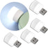 Linwnil Set of 4,USB Lights by Night, Mini LED Bulb, Plug-in, Warm White,