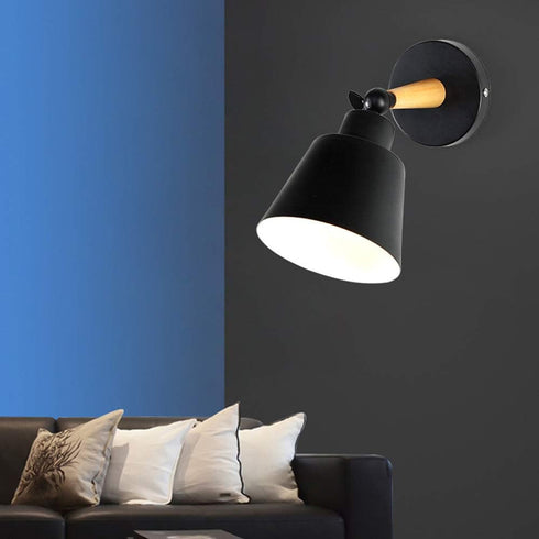 Mengjay E26 Wall Light Black Fixtures Nordic Wall Sconce Lamp Macaron Edison Copper lamp Holder Aisle Lights Corridor