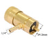 Joywayus Solid Brass Oxygen Regulator Tank Valve with 1/4" Barb Fitting for Disposable Tanks