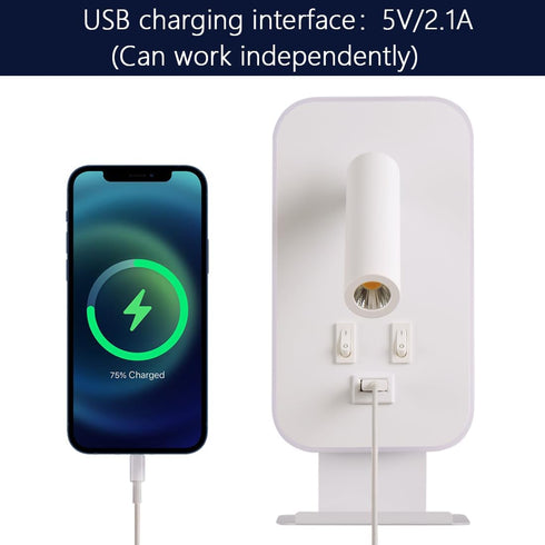 AWEKLIY 3100K Wall Mounted Reading Light, Bedside Wall Sconces USB Charging, Warm Ambient Lighting Wall Mounted Sconce