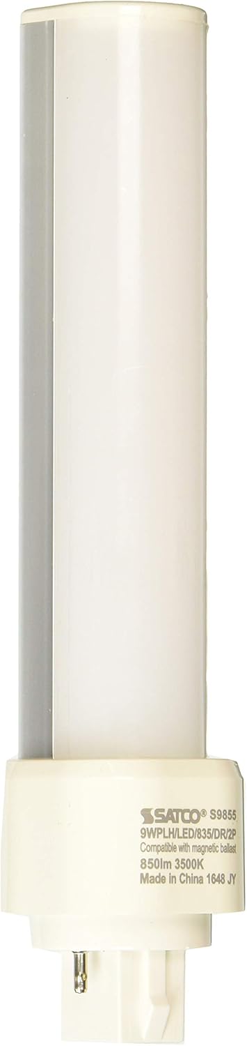 Satco S9855 Transitional Light Bulb in White Finish, 6.63 inches
