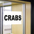 Fastasticdeals 36x24Inches Decal Stickers Multiple Sizes Crabs Black Food Bar Restaurant Truck Industrial Vinyl Safety