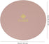 Round Mouse Pad 220x220x2mm, PU Leather Gaming Mouse Mat, Waterproof Non-Slip Smooth Design for Office, Home and Travel