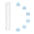 MECCANIXITY Clear Storage Tube, Small Plastic Round Tubing with Caps, Rigid Bottle Container 30x32x200mm for Item