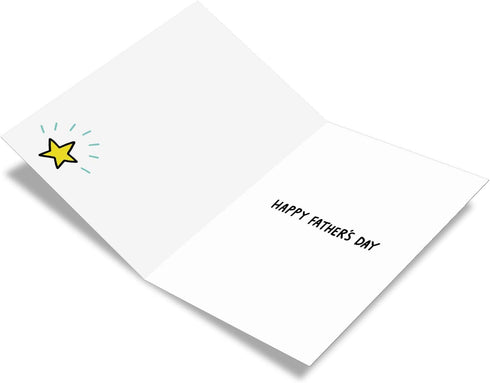 NobleWorks Funny Father's Day Card for Dad, Pa, Pop, Stepfather with Envelope - Humor Greeting Card
