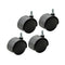 DOITOOL 4pcs Swivel Casters Swivel Accent Chair Office Chair Casters Office Chair