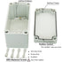 Zulkit Junction Box ABS Plastic - Dustproof Waterproof IP67 Universal Electrical Project Enclosure, Grey 6.30 x 3.15 x