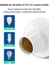 QIACHIP ZigBee Smart Light Socket Adapter E26 E27 Bulb Holder, Remote Control Compatible with Alexa Echo, Requires Hub