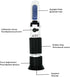 VGVGV 0-90% Brix Refractometer, Handheld Sugar Refractometer Brix Content Juice Liquids Tester with ATC Measurement