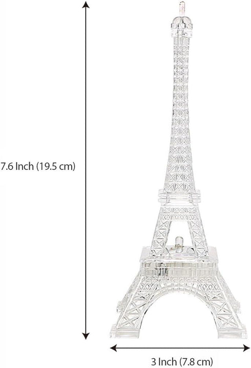 Colorful Eiffel Tower Lighting Desk Bedroom Decoration LED Lamp (7.6 Inch) by GARASANI