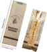 Urier 50 Window,13"Baguette Packaging Packaging Pieces French Baguette Paper Bags with Bag,Paper Bags with Window,Heat