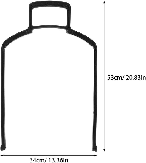 Housoutil Replacement Plastic Trolley Handle Shopping Basket Pull Rod Spare Part for Grocery Cart Repair and Foldable