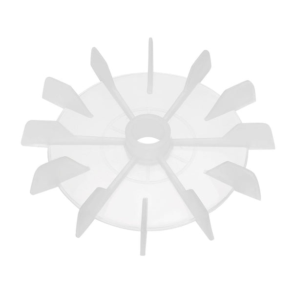 uxcell 120mmx15mm Round Shape Motor Fan Blade, White Engineering Plastic with 12 Vanes