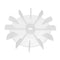 uxcell 120mmx15mm Round Shape Motor Fan Blade, White Engineering Plastic with 12 Vanes