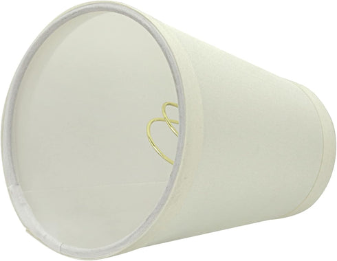 Aspen Creative 32661-2B, 2 1/2" 4" 5" Set 2 Empire Clip-On Chandelier Lamp Shade, Off-White, Top x Bottom x Slant