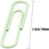 Large Paper Clips - Jumbo 50mm, 2 inches, Smooth, 100 Pcs/Box (Light Green)